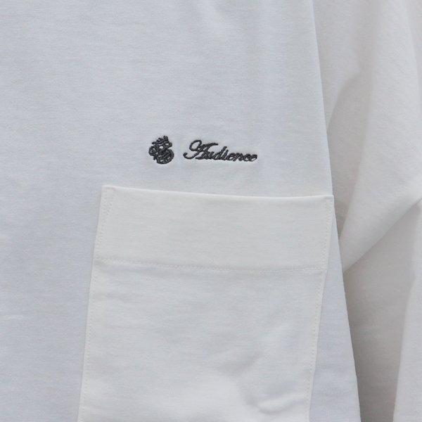 オーディエンス Audience サイドスリット ハーフスリーブ ボクシーAライン Tee VORTEX 8オンス MVS天竺 ブランドロゴ刺繍付き 日本製 AUD6432 | Audience | 17