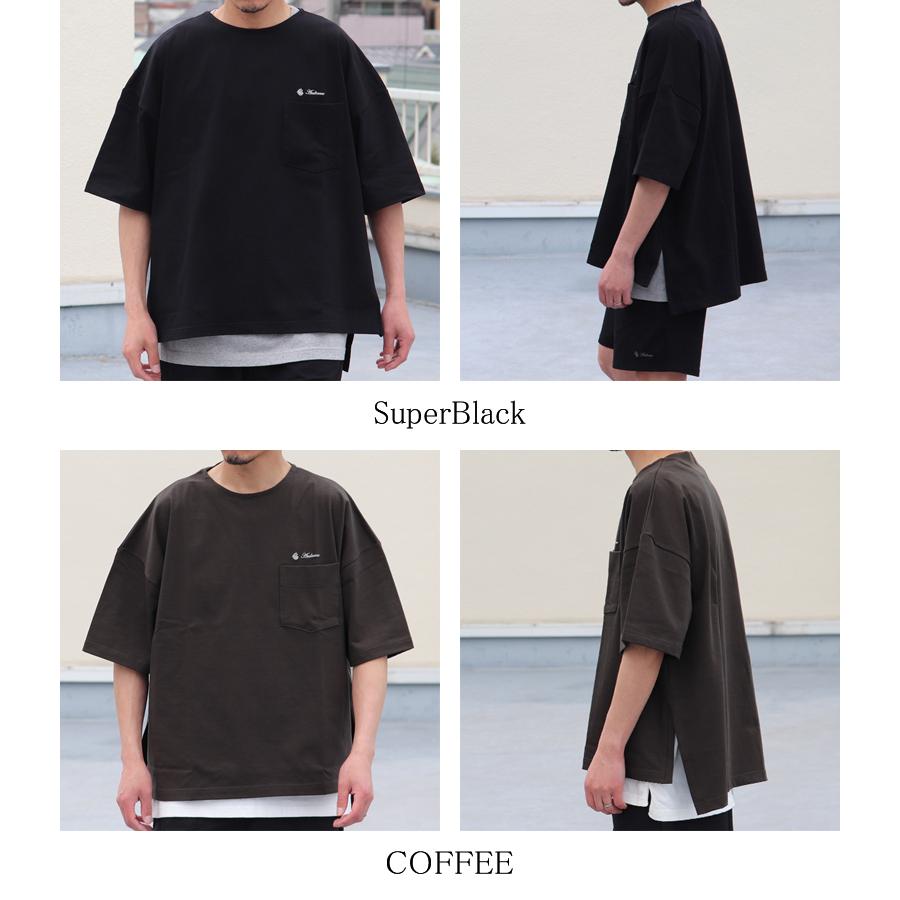 オーディエンス Audience サイドスリット ハーフスリーブ ボクシーAライン Tee VORTEX 8オンス MVS天竺 ブランドロゴ刺繍付き 日本製 AUD6432 | Audience | 19