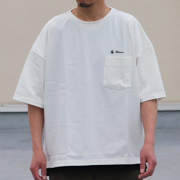 オーディエンス Audience サイドスリット ハーフスリーブ ボクシーAライン Tee VORTEX 8オンス MVS天竺 ブランドロゴ刺繍付き 日本製 AUD6432 | Audience | 01