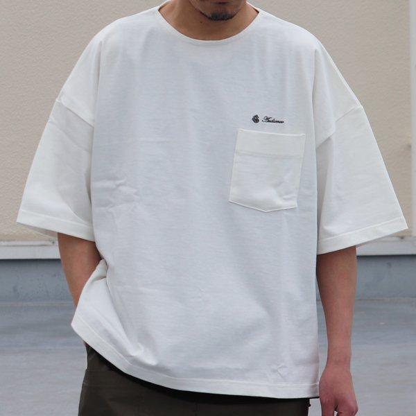 オーディエンス Audience サイドスリット ハーフスリーブ ボクシーAライン Tee VORTEX 8オンス MVS天竺 ブランドロゴ刺繍付き 日本製 AUD6432 | Audience | 02