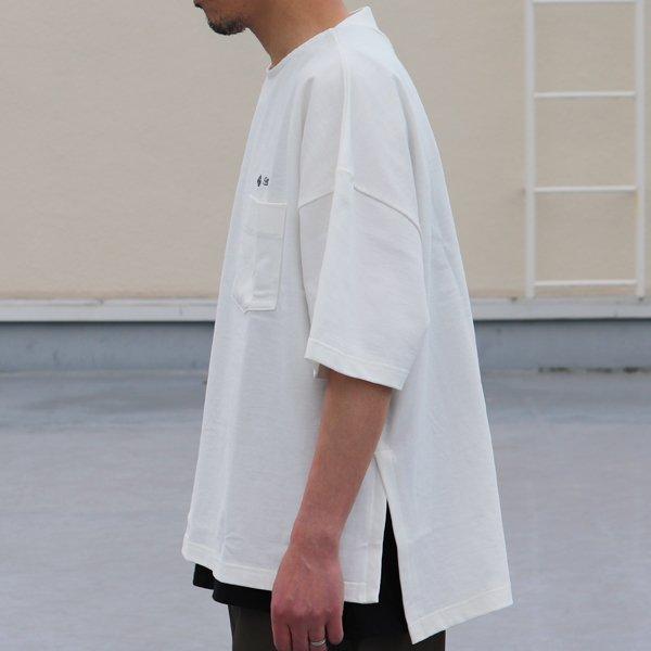 オーディエンス Audience サイドスリット ハーフスリーブ ボクシーAライン Tee VORTEX 8オンス MVS天竺 ブランドロゴ刺繍付き 日本製 AUD6432 | Audience | 03
