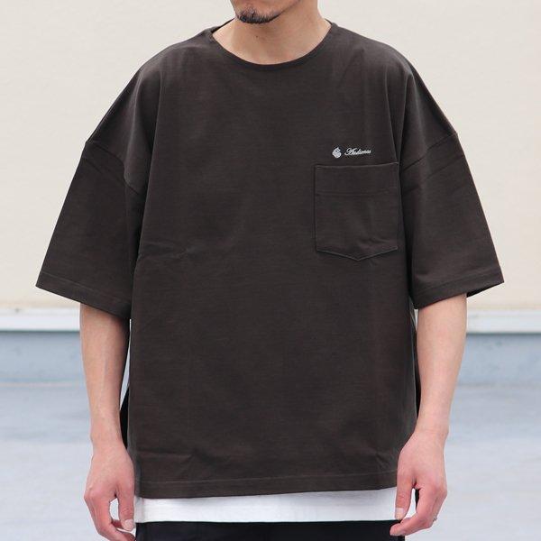 オーディエンス Audience サイドスリット ハーフスリーブ ボクシーAライン Tee VORTEX 8オンス MVS天竺 ブランドロゴ刺繍付き 日本製 AUD6432 | Audience | 05