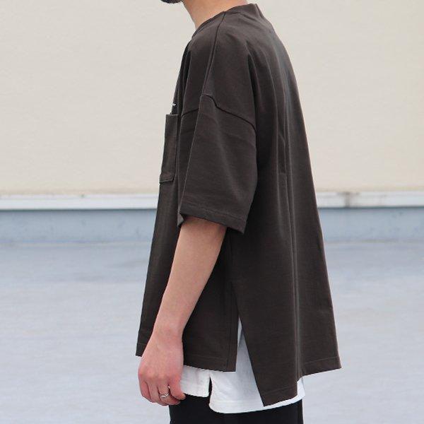 オーディエンス Audience サイドスリット ハーフスリーブ ボクシーAライン Tee VORTEX 8オンス MVS天竺 ブランドロゴ刺繍付き 日本製 AUD6432 | Audience | 06