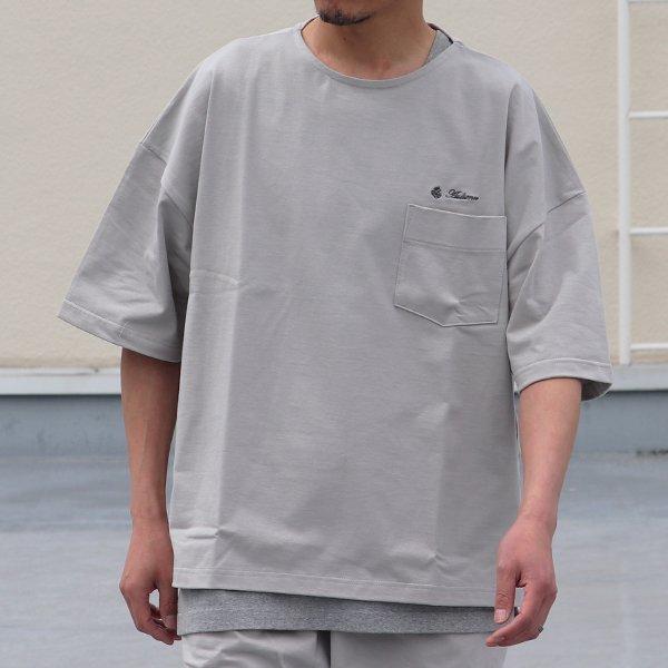 オーディエンス Audience サイドスリット ハーフスリーブ ボクシーAライン Tee VORTEX 8オンス MVS天竺 ブランドロゴ刺繍付き 日本製 AUD6432 | Audience | 07