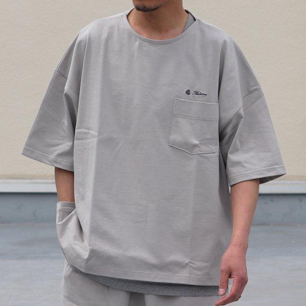 オーディエンス Audience サイドスリット ハーフスリーブ ボクシーAライン Tee VORTEX 8オンス MVS天竺 ブランドロゴ刺繍付き 日本製 AUD6432 | Audience | 08