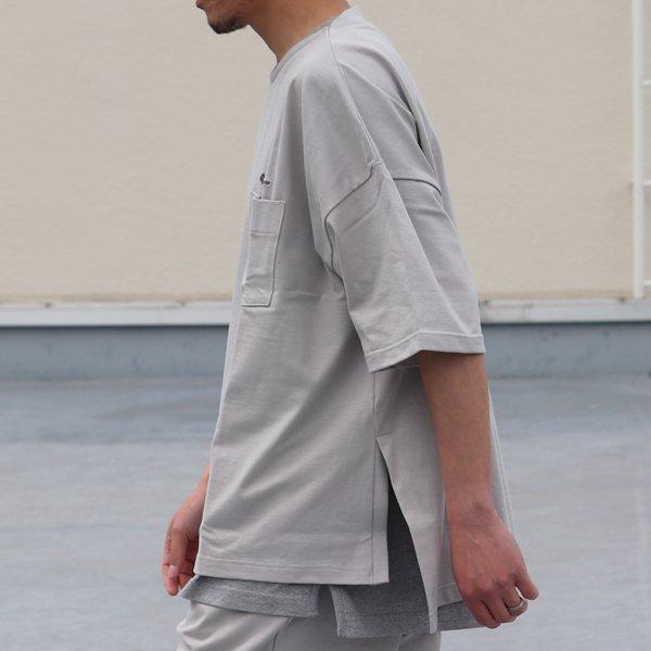オーディエンス Audience サイドスリット ハーフスリーブ ボクシーAライン Tee VORTEX 8オンス MVS天竺 ブランドロゴ刺繍付き 日本製 AUD6432 | Audience | 09