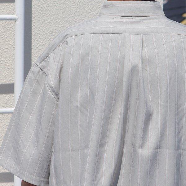 オーディエンス Audience レギュラーカラーシャツ ストライプシャツ Reflax LINON リフラクス リノン ボクシーシルエット 日本製　AUD6434 | Audience | 17