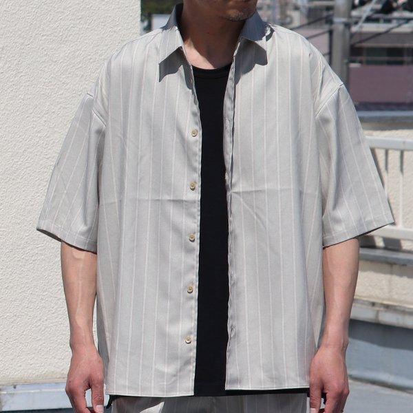 オーディエンス Audience レギュラーカラーシャツ ストライプシャツ Reflax LINON リフラクス リノン ボクシーシルエット 日本製　AUD6434 | Audience | 03