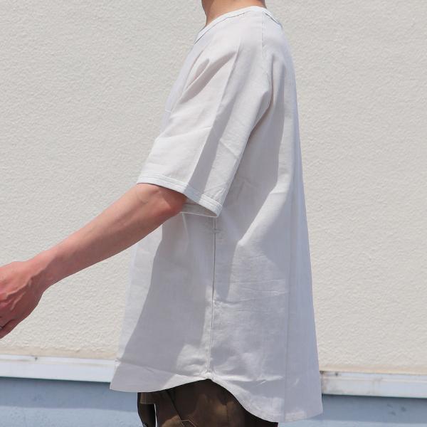 オーディエンス Audience 布帛TEEシャツ ハーフスリーブTEEシャツ サドルショルダー ポケ付き 綿麻 日本製 | Audience | 13