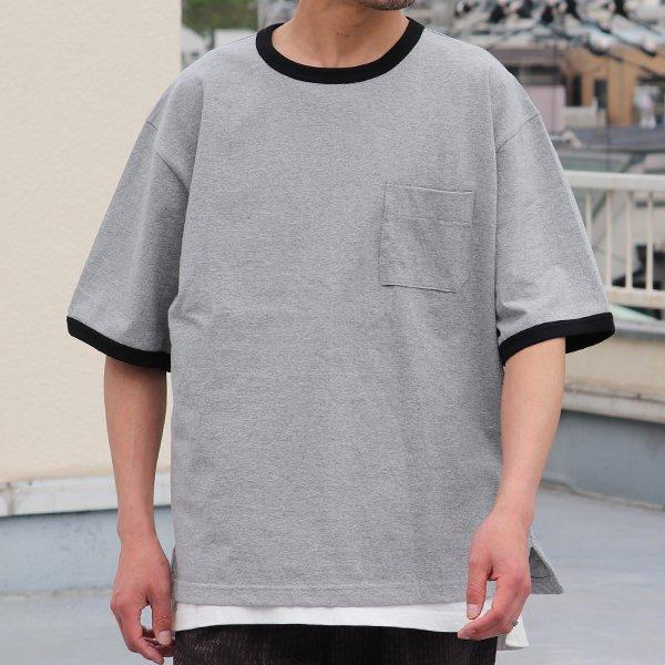 丸胴ヘビーウェイト(度詰天竺）10オンス サイドスリット グラスポケ リンガーTシャツ【MADE IN JAPAN】『日本製』/ Upscape Audience [AUD6448] |  | 13