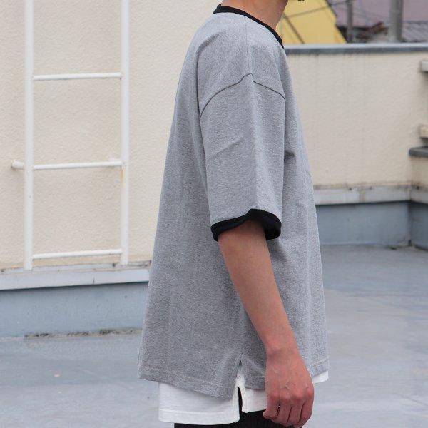 丸胴ヘビーウェイト(度詰天竺）10オンス サイドスリット グラスポケ リンガーTシャツ【MADE IN JAPAN】『日本製』/ Upscape Audience [AUD6448] |  | 14