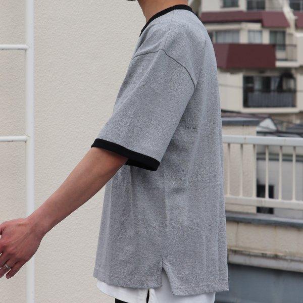 丸胴ヘビーウェイト(度詰天竺）10オンス サイドスリット グラスポケ リンガーTシャツ【MADE IN JAPAN】『日本製』/ Upscape Audience [AUD6448] |  | 18