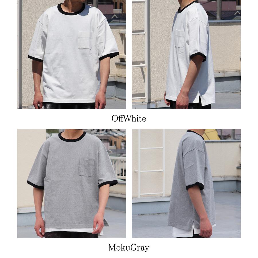 丸胴ヘビーウェイト(度詰天竺）10オンス サイドスリット グラスポケ リンガーTシャツ【MADE IN JAPAN】『日本製』/ Upscape Audience [AUD6448] |  | 19