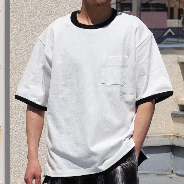 丸胴ヘビーウェイト(度詰天竺）10オンス サイドスリット グラスポケ リンガーTシャツ【MADE IN JAPAN】『日本製』/ Upscape Audience [AUD6448] |  | 01