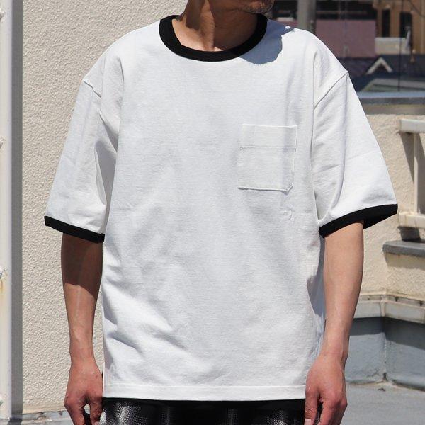 丸胴ヘビーウェイト(度詰天竺）10オンス サイドスリット グラスポケ リンガーTシャツ【MADE IN JAPAN】『日本製』/ Upscape Audience [AUD6448] |  | 02