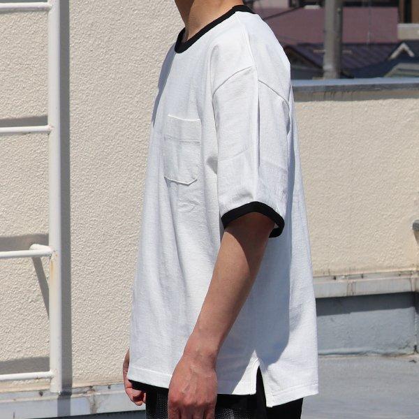 丸胴ヘビーウェイト(度詰天竺）10オンス サイドスリット グラスポケ リンガーTシャツ【MADE IN JAPAN】『日本製』/ Upscape Audience [AUD6448] |  | 04