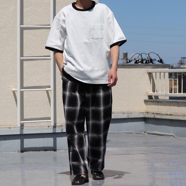 丸胴ヘビーウェイト(度詰天竺）10オンス サイドスリット グラスポケ リンガーTシャツ【MADE IN JAPAN】『日本製』/ Upscape Audience [AUD6448] |  | 05