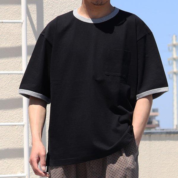 丸胴ヘビーウェイト(度詰天竺）10オンス サイドスリット グラスポケ リンガーTシャツ【MADE IN JAPAN】『日本製』/ Upscape Audience [AUD6448] |  | 08
