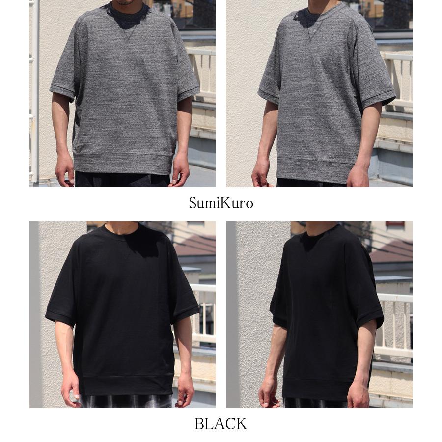 粗挽き天竺 ガゼット クルーネック スウェットライク ハーフスリーブ Tシャツ/ Upscape Audience [AUD6452] | Audience | 17