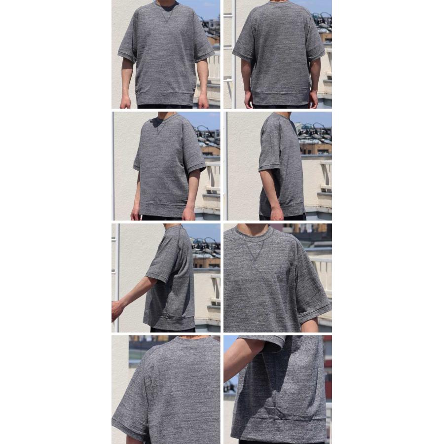 粗挽き天竺 ガゼット クルーネック スウェットライク ハーフスリーブ Tシャツ/ Upscape Audience [AUD6452] | Audience | 18