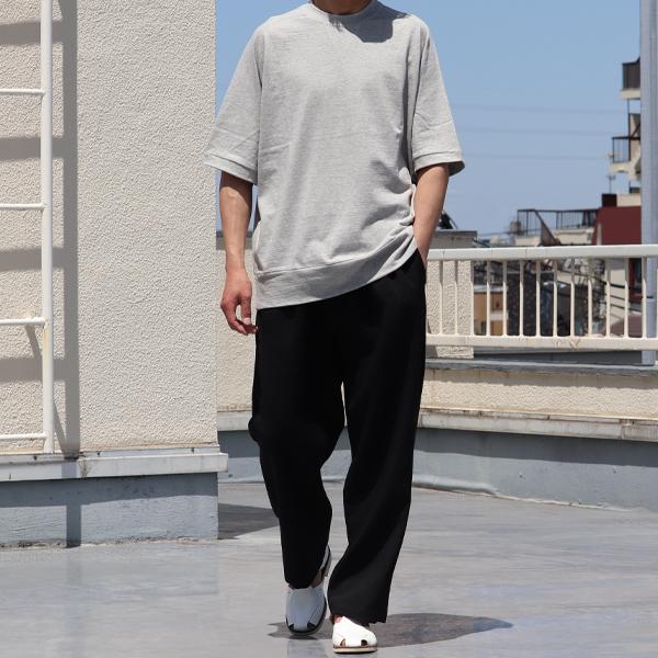 粗挽き天竺 ガゼット クルーネック スウェットライク ハーフスリーブ Tシャツ/ Upscape Audience [AUD6452] | Audience | 06
