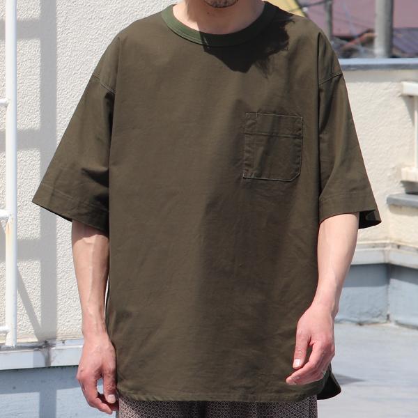 オーディエンス Audience グラスポケットシャツ ハーフスリーブシャツ コットンシーチング 日本製 | Audience | 01