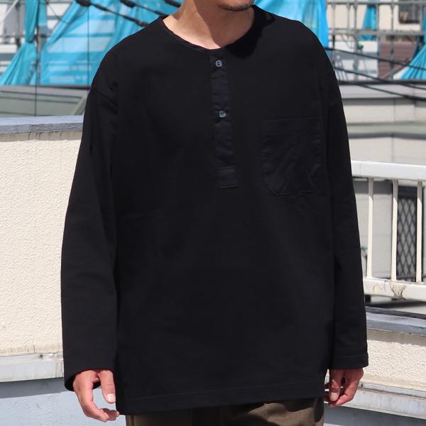 オーディエンス Audience スリーピング ヘンリーネック Tシャツ 布帛ミックス MVS天竺 VORTEX 8オンス 日本製 AUD6475 |  | 01