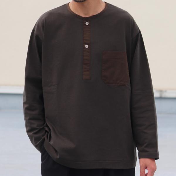 オーディエンス Audience スリーピング ヘンリーネック Tシャツ 布帛ミックス MVS天竺 VORTEX 8オンス 日本製 AUD6475 |  | 07