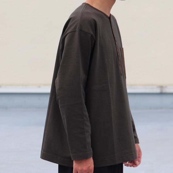 オーディエンス Audience スリーピング ヘンリーネック Tシャツ 布帛ミックス MVS天竺 VORTEX 8オンス 日本製 AUD6475 |  | 08