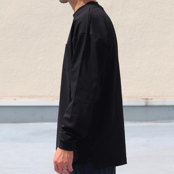 オーディエンス Audience グラスポケ付きクルーネック テーパード 長袖Tee MVS天竺 VORTEX 8オンス 日本製 AUD6487 | Audience | 15