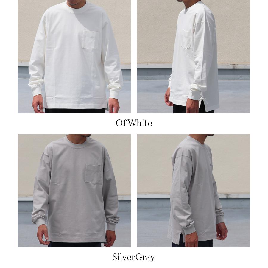 オーディエンス Audience グラスポケ付きクルーネック テーパード 長袖Tee MVS天竺 VORTEX 8オンス 日本製 AUD6487 | Audience | 16