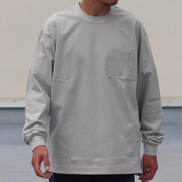 オーディエンス Audience グラスポケ付きクルーネック テーパード 長袖Tee MVS天竺 VORTEX 8オンス 日本製 AUD6487 | Audience | 05