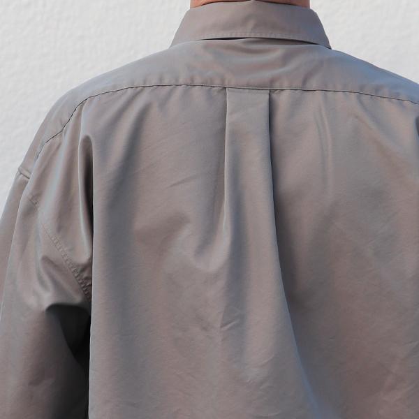 オーディエンス Audience レギュラーカラー ボクシーAライン 長袖 ドレスシャツ タマムシギャバ 備後産 日本製 AUD6506 | Audience | 15