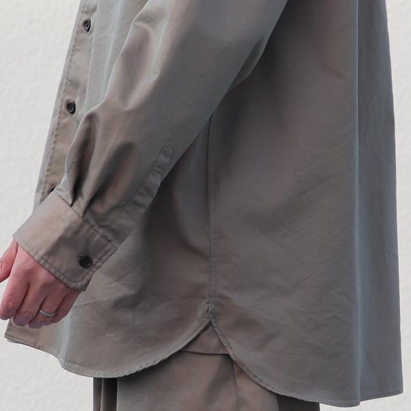 オーディエンス Audience レギュラーカラー ボクシーAライン 長袖 ドレスシャツ タマムシギャバ 備後産 日本製 AUD6506 | Audience | 16