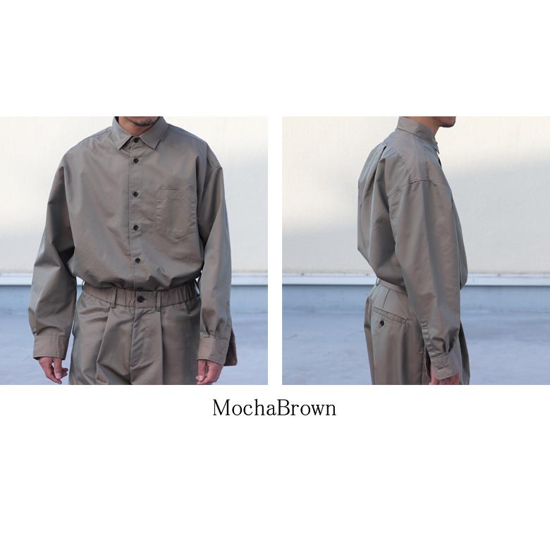 オーディエンス Audience レギュラーカラー ボクシーAライン 長袖 ドレスシャツ タマムシギャバ 備後産 日本製 AUD6506 | Audience | 17