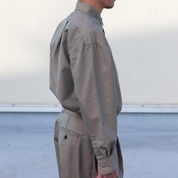 オーディエンス Audience レギュラーカラー ボクシーAライン 長袖 ドレスシャツ タマムシギャバ 備後産 日本製 AUD6506 | Audience | 02