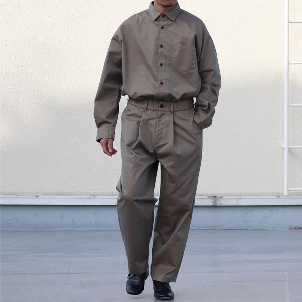 オーディエンス Audience レギュラーカラー ボクシーAライン 長袖 ドレスシャツ タマムシギャバ 備後産 日本製 AUD6506 | Audience | 05