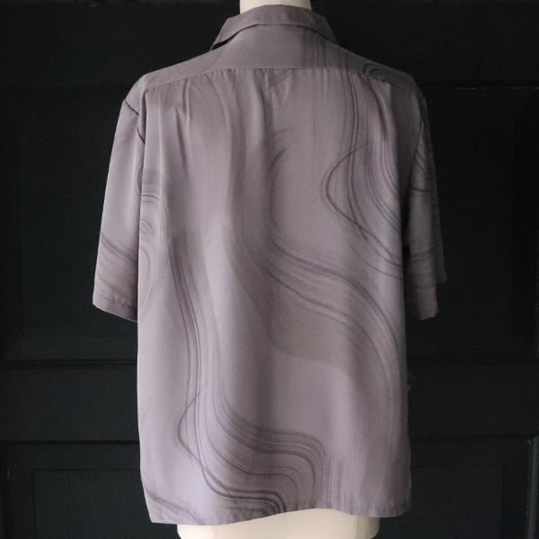 オーディエンス Audience オープンカラー ハーフスリーブシャツ レーヨンライク ピーチファイユ ブラッシュ&マーブルパターン 日本製 丹後産 AUD6507 | Audience | 11