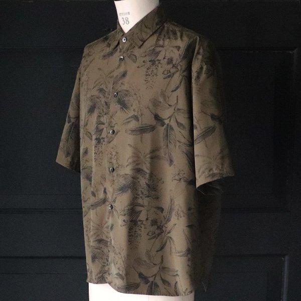 オーディエンス Audience レーヨンライク ピーチファイユ ネオン&リーフパターン レギュラーカラー ハーフスリーブシャツ「丹後」『日本製』 [AUD6508] | Audience | 10