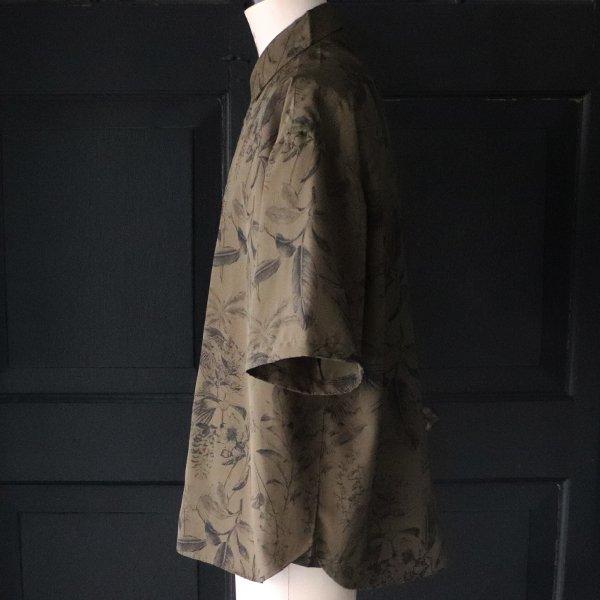 オーディエンス Audience レーヨンライク ピーチファイユ ネオン&リーフパターン レギュラーカラー ハーフスリーブシャツ「丹後」『日本製』 [AUD6508] | Audience | 11