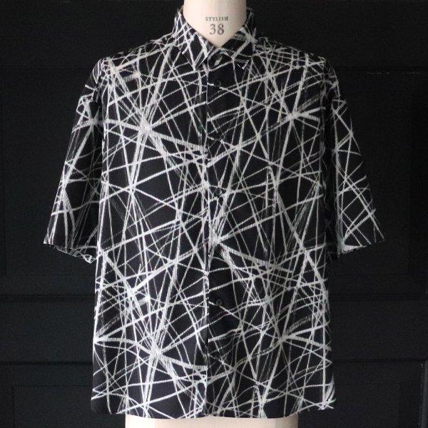 オーディエンス Audience レーヨンライク ピーチファイユ ネオン&リーフパターン レギュラーカラー ハーフスリーブシャツ「丹後」『日本製』 [AUD6508] | Audience | 16