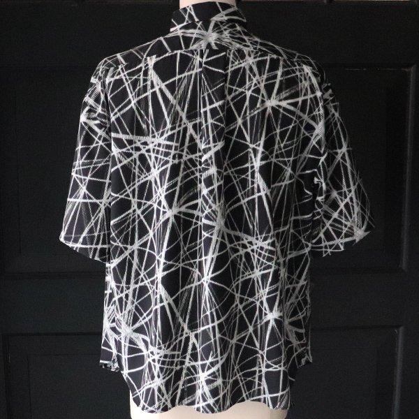 オーディエンス Audience レーヨンライク ピーチファイユ ネオン&リーフパターン レギュラーカラー ハーフスリーブシャツ「丹後」『日本製』 [AUD6508] | Audience | 17