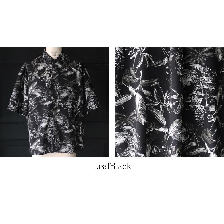 オーディエンス Audience レーヨンライク ピーチファイユ ネオン&リーフパターン レギュラーカラー ハーフスリーブシャツ「丹後」『日本製』 [AUD6508] | Audience | 20