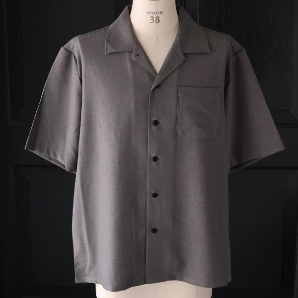 オーディエンス Audience オープンカラー ハーフスリ ーブシャツ NaturemierTM ナチュレミア TECH リネンライクトロワッシャー 日本製 AUD6604 | Audience | 10