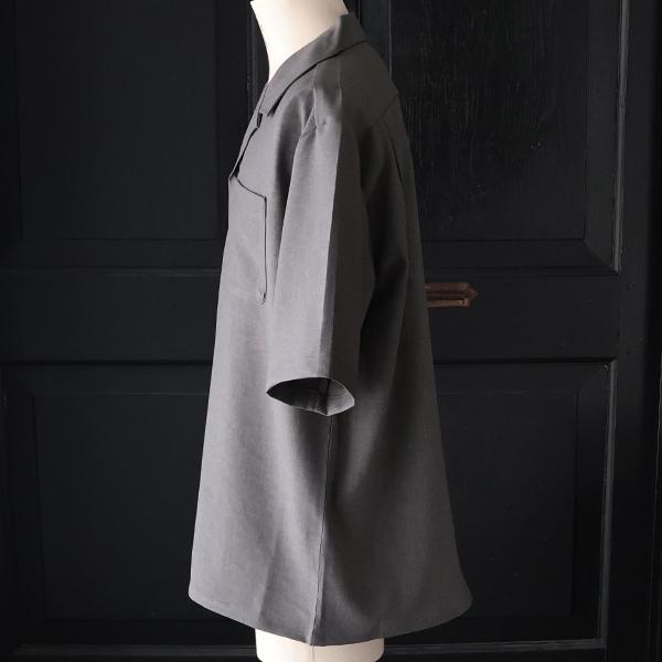 オーディエンス Audience オープンカラー ハーフスリ ーブシャツ NaturemierTM ナチュレミア TECH リネンライクトロワッシャー 日本製 AUD6604 | Audience | 11