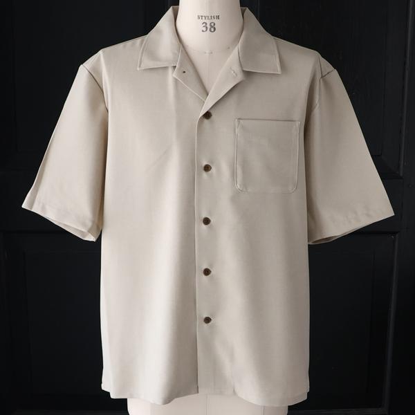 オーディエンス Audience オープンカラー ハーフスリ ーブシャツ NaturemierTM ナチュレミア TECH リネンライクトロワッシャー 日本製 AUD6604 | Audience | 08