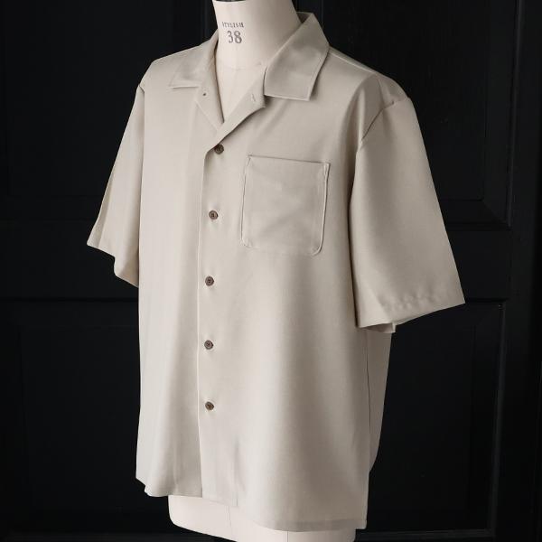 オーディエンス Audience オープンカラー ハーフスリ ーブシャツ NaturemierTM ナチュレミア TECH リネンライクトロワッシャー 日本製 AUD6604 | Audience | 09