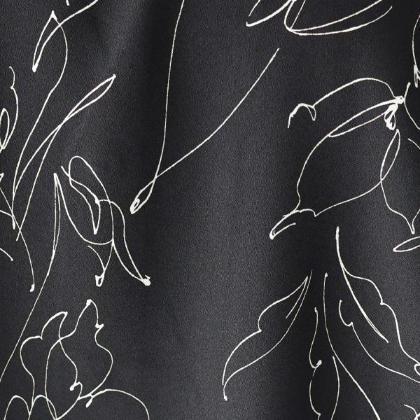 オーディエンス Audience オープンカラー ハーフスリーブシャツ ライトアムンゼン モノトーンフラワー マシンプリント 捺染 梨地 丹後 日本製 | Audience | 07