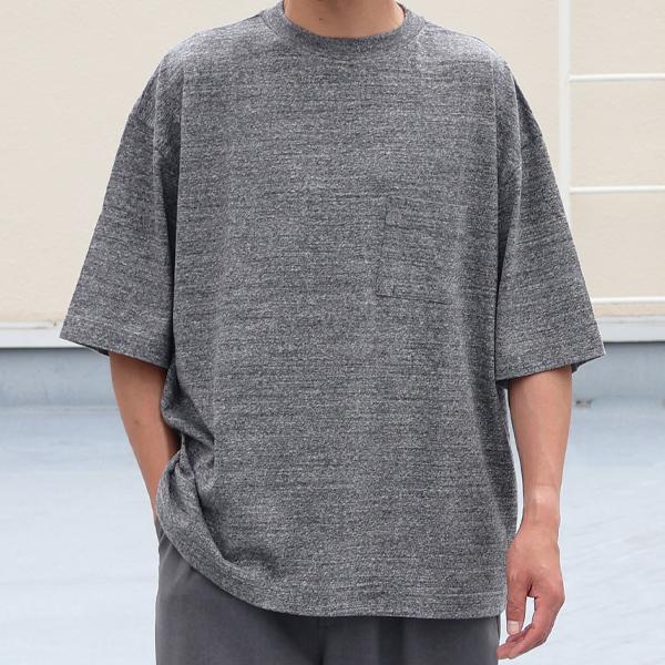 オーディエンス Audience クルーネック ハーフスリーブ 胸ポケット付き ボクシーTシャツ ラフィー天竺 5.5オンス 和歌山 日本製 AUD6618 | Audience | 02