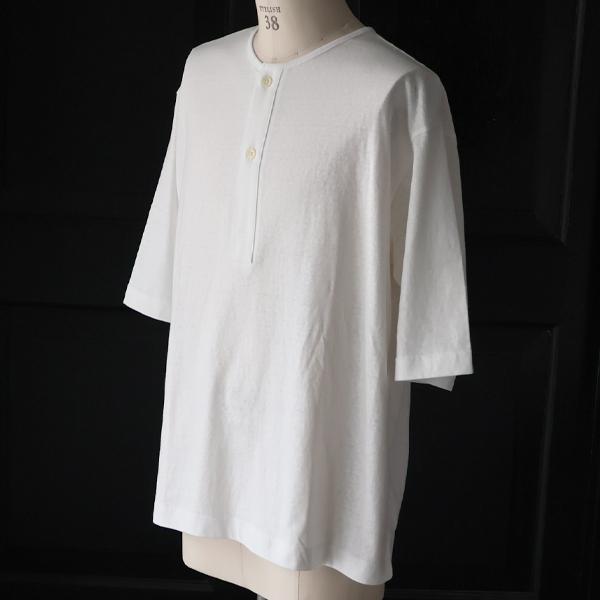 オーディエンス Audience スリーピングヘンリー Tシャツ　ラフィー天竺 5.5オンス ハーフスリーブ 和歌山 日本製 AUD6619 | Audience | 05